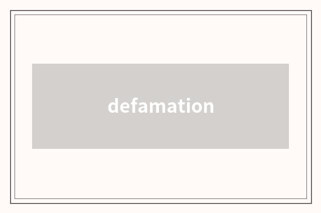 defamation