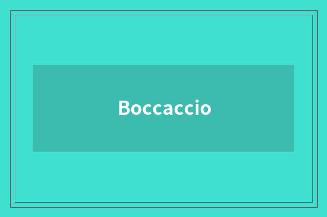 Boccaccio