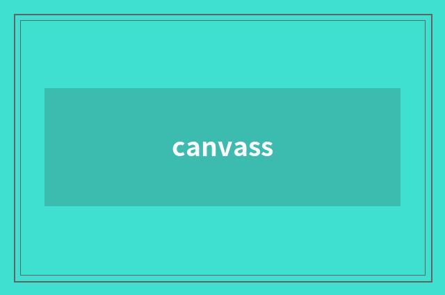 canvass
