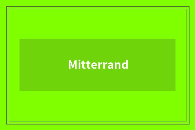 Mitterrand