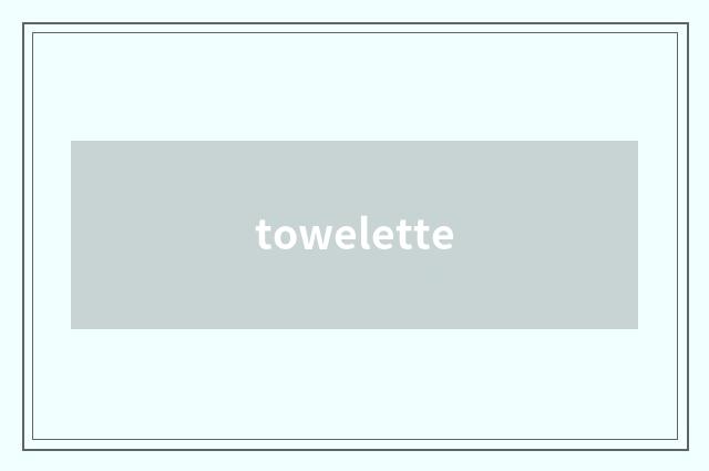 towelette