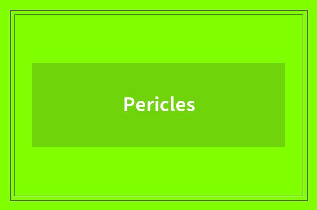 Pericles