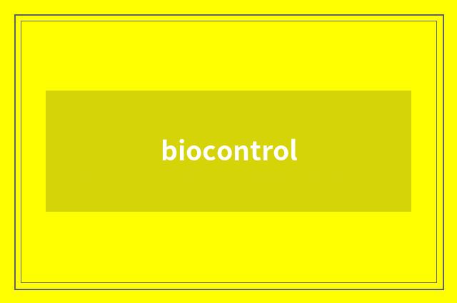 biocontrol