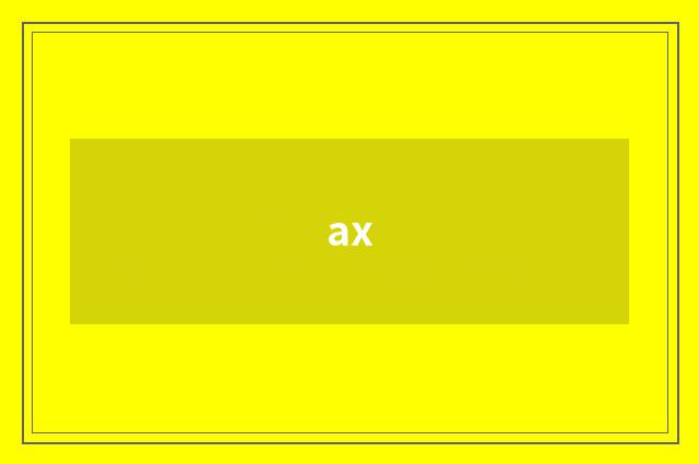 ax