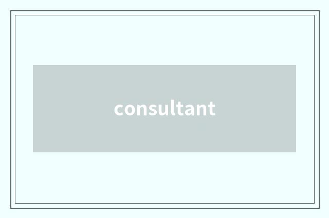 consultant
