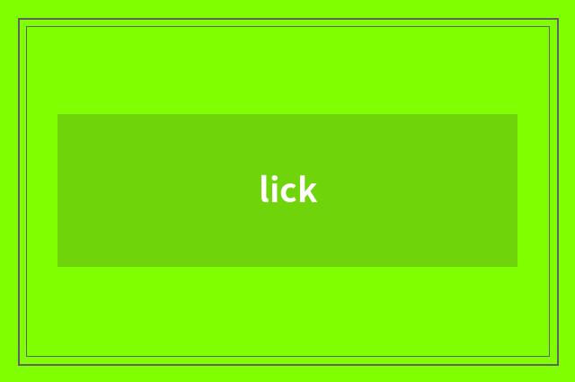 lick
