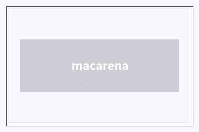 macarena