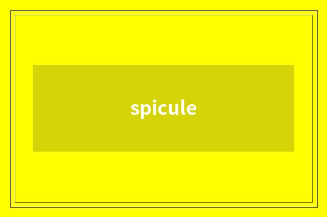 spicule