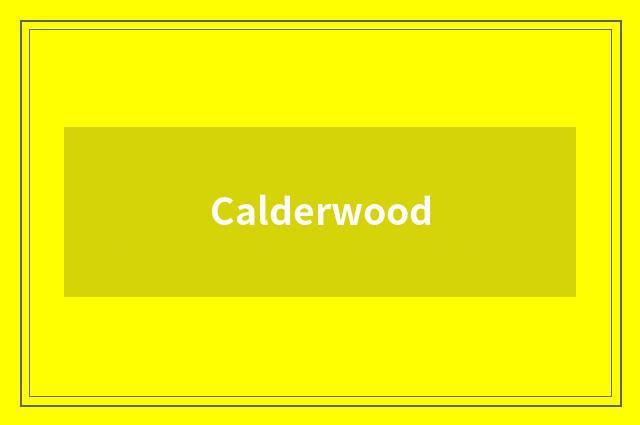 Calderwood