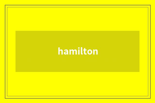 hamilton
