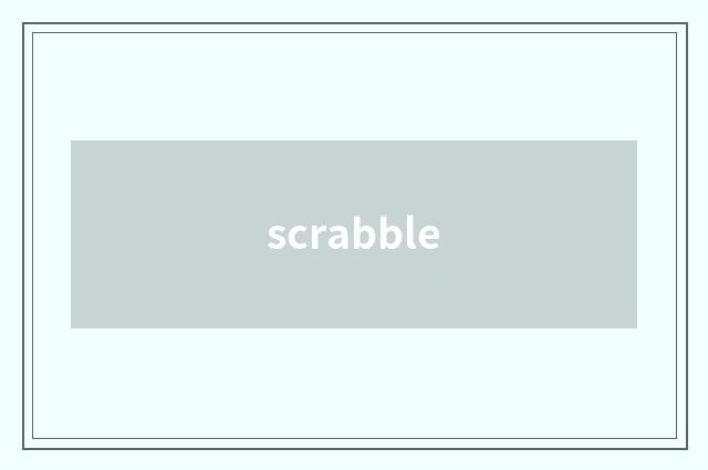 scrabble