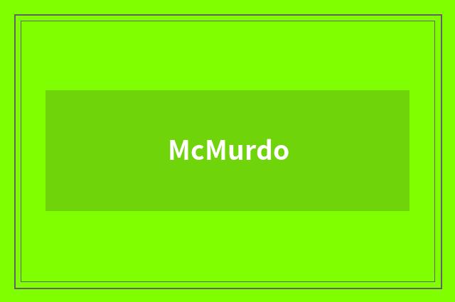 McMurdo