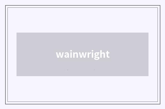 wainwright