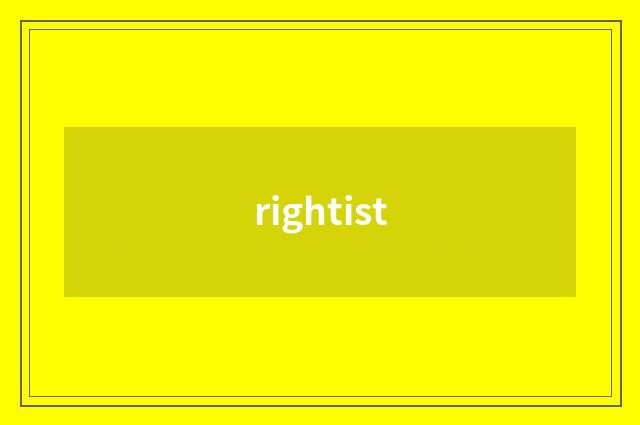 rightist