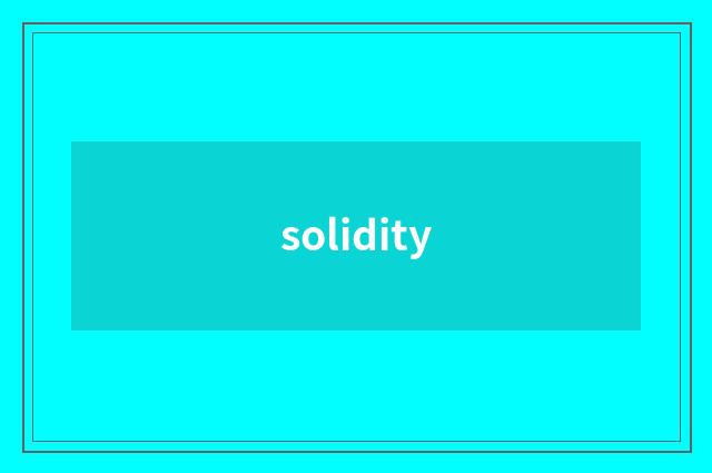 solidity