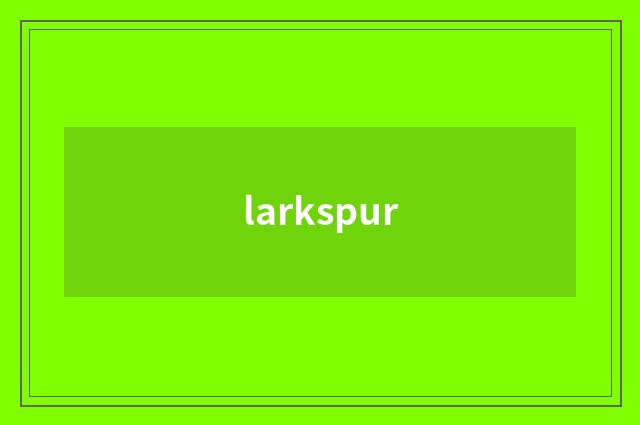 larkspur