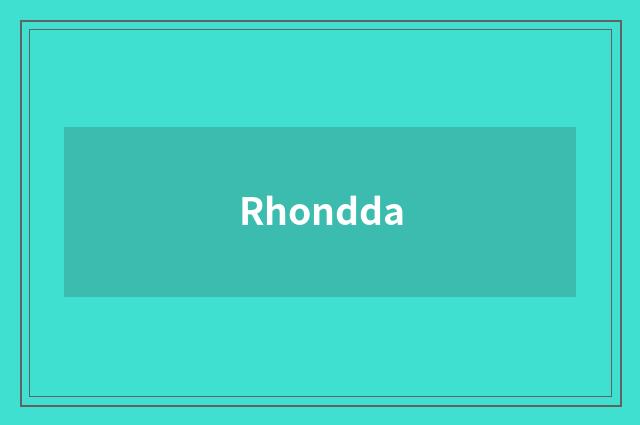 Rhondda