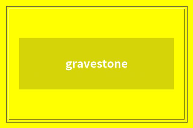 gravestone