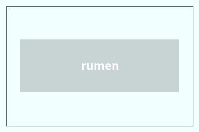 rumen