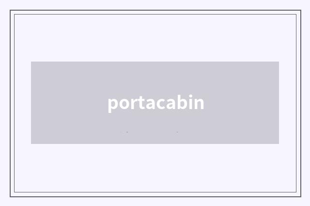 portacabin