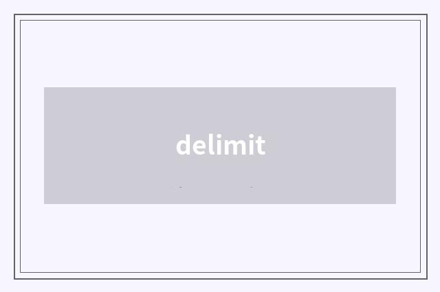 delimit