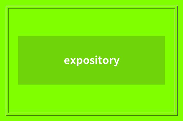 expository