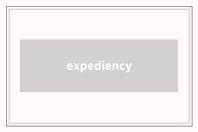 expediency