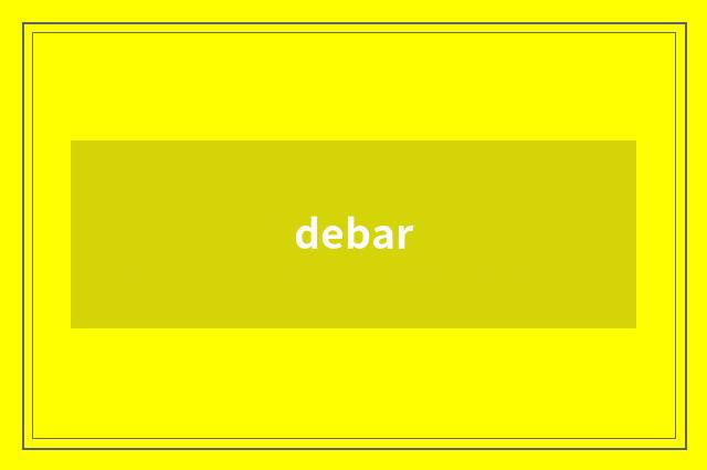 debar
