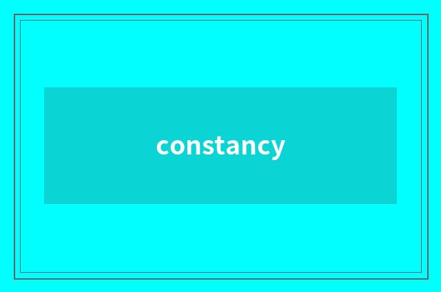constancy