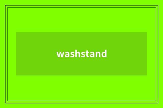 washstand