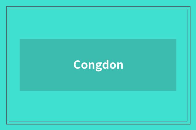 Congdon