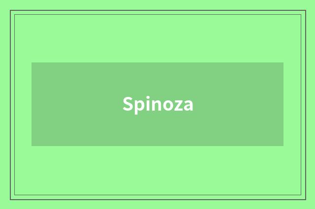 Spinoza