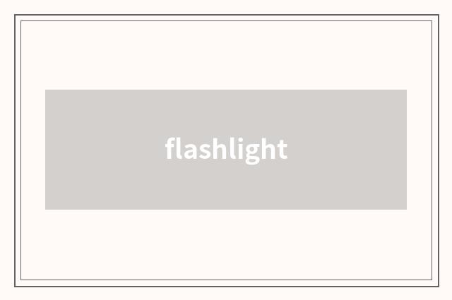 flashlight