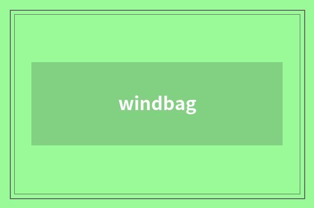 windbag