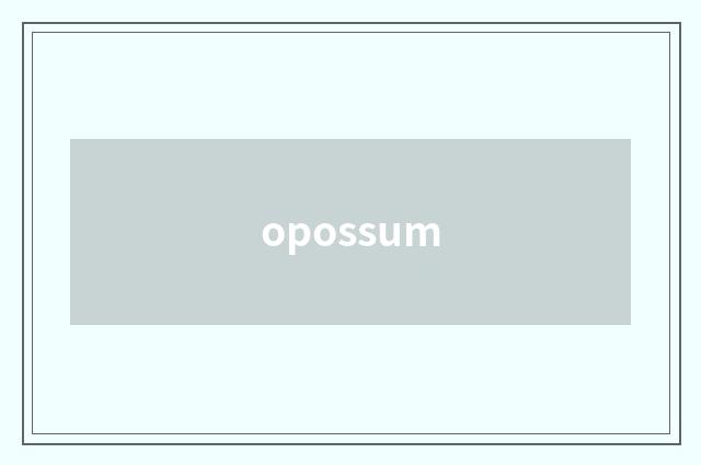 opossum