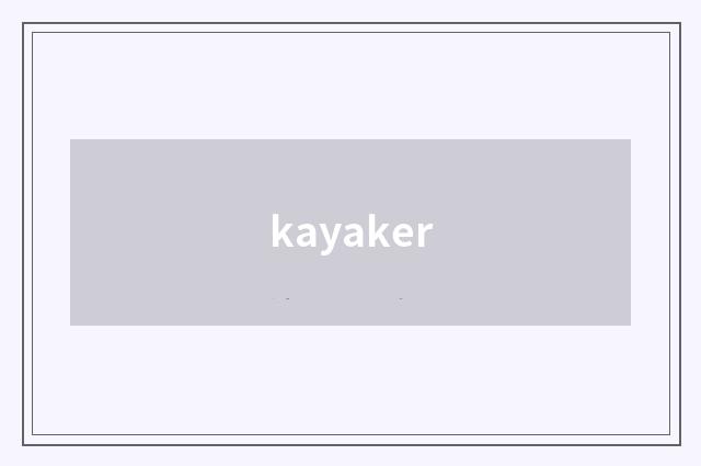 kayaker