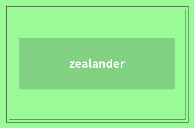 zealander
