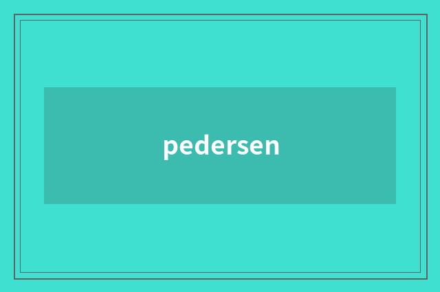 pedersen