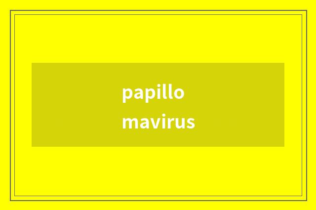 papillomavirus