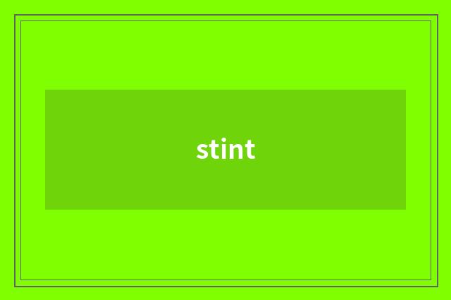 stint