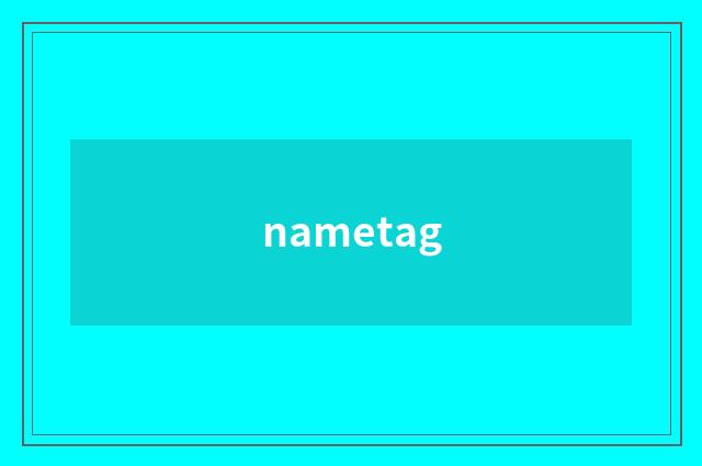 nametag
