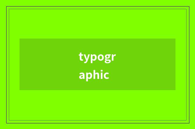 typographic