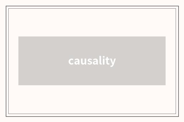 causality