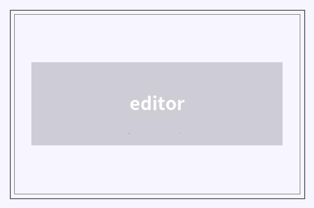 editor