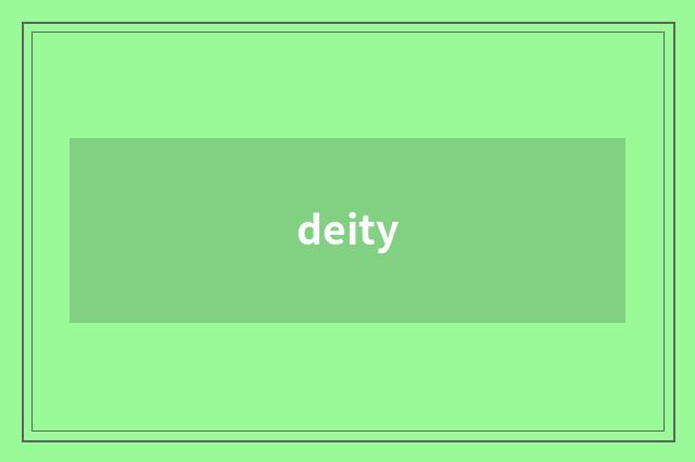 deity