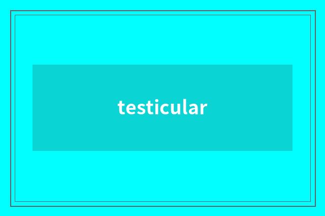 testicular