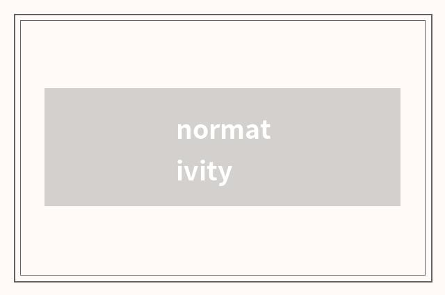 normativity