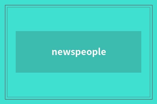 newspeople