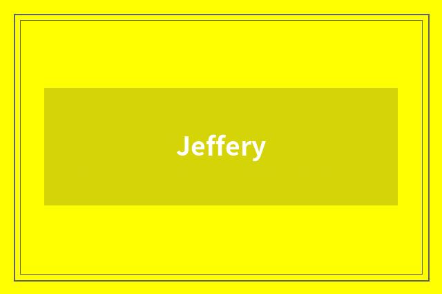 Jeffery