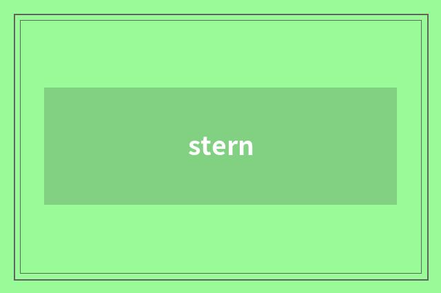 stern